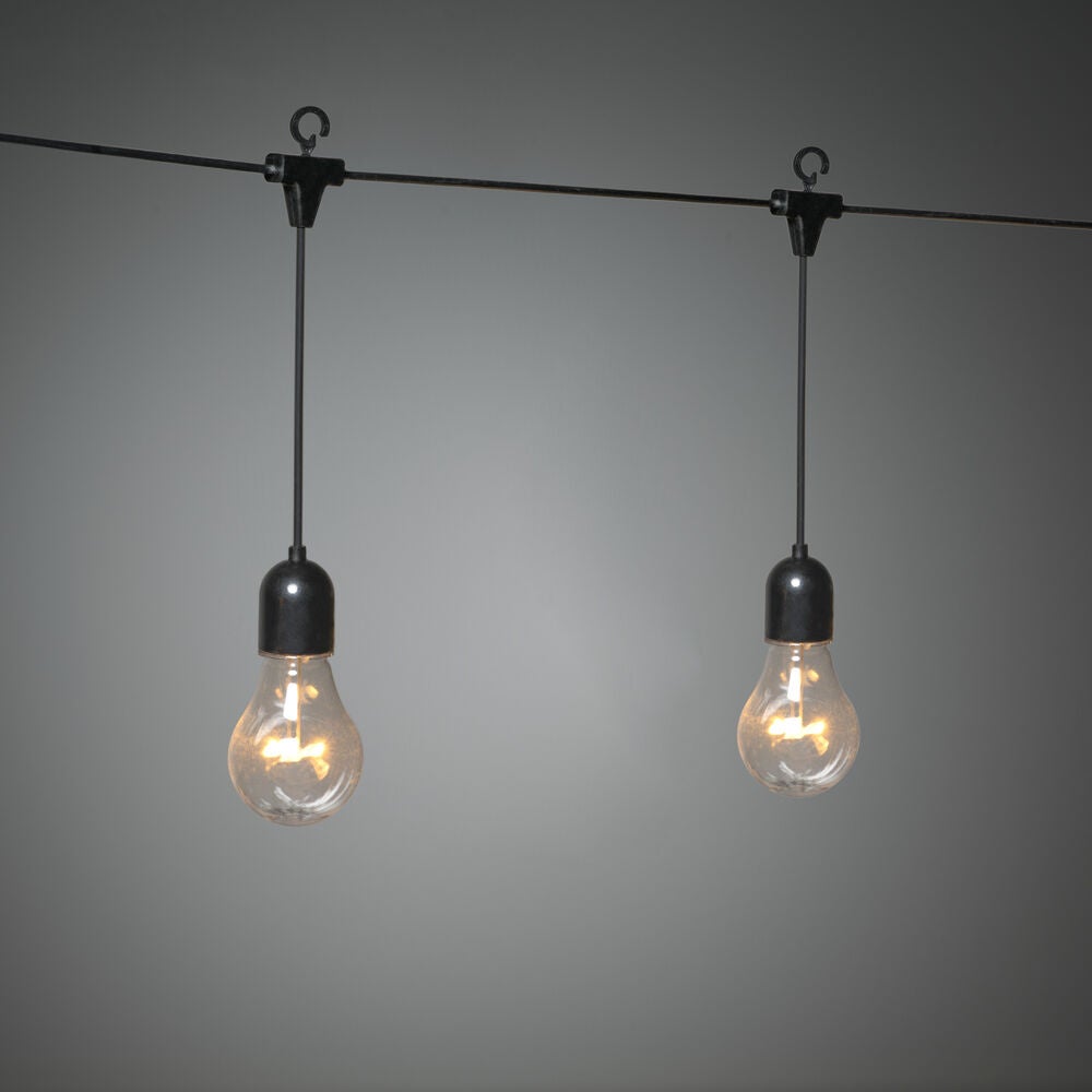 10 Clear Bulb LED Icicle Set