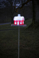 Fågelbord akryl 32 LED