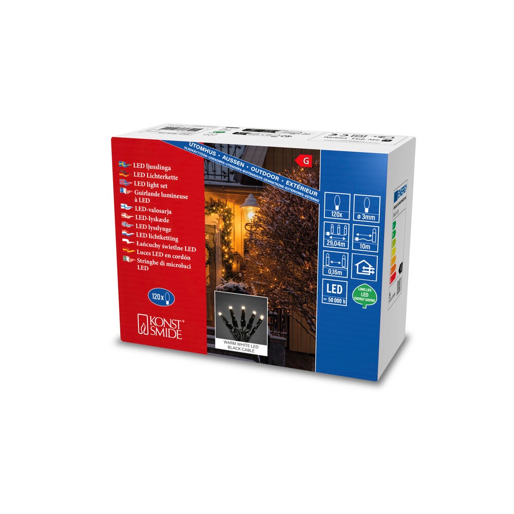 Slinga 120 varmvit mikro LED