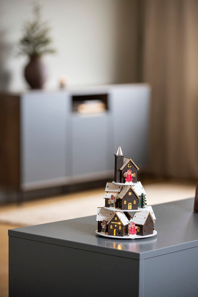 LED Holzsilhouette Weihnachtsd