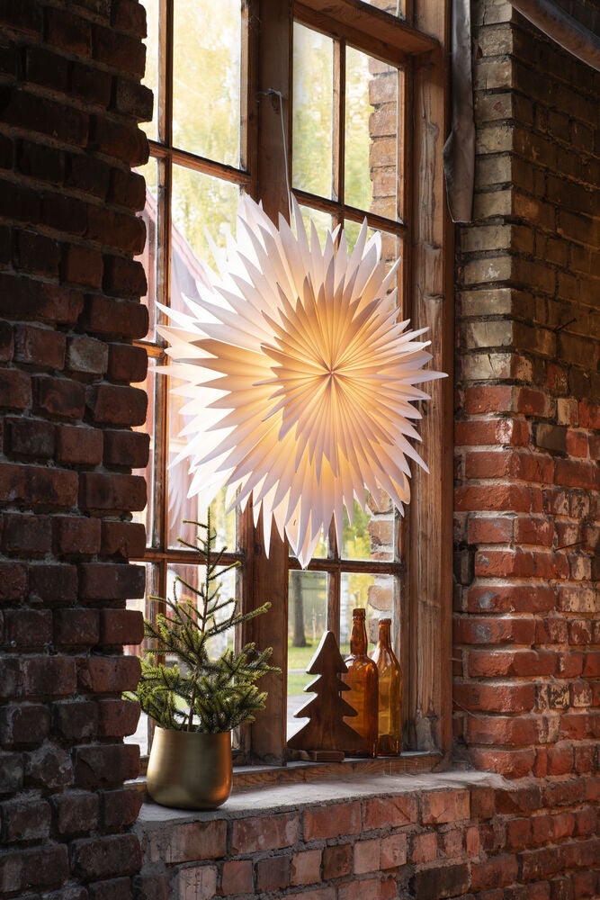 Pappersstjärna vit 80 cm