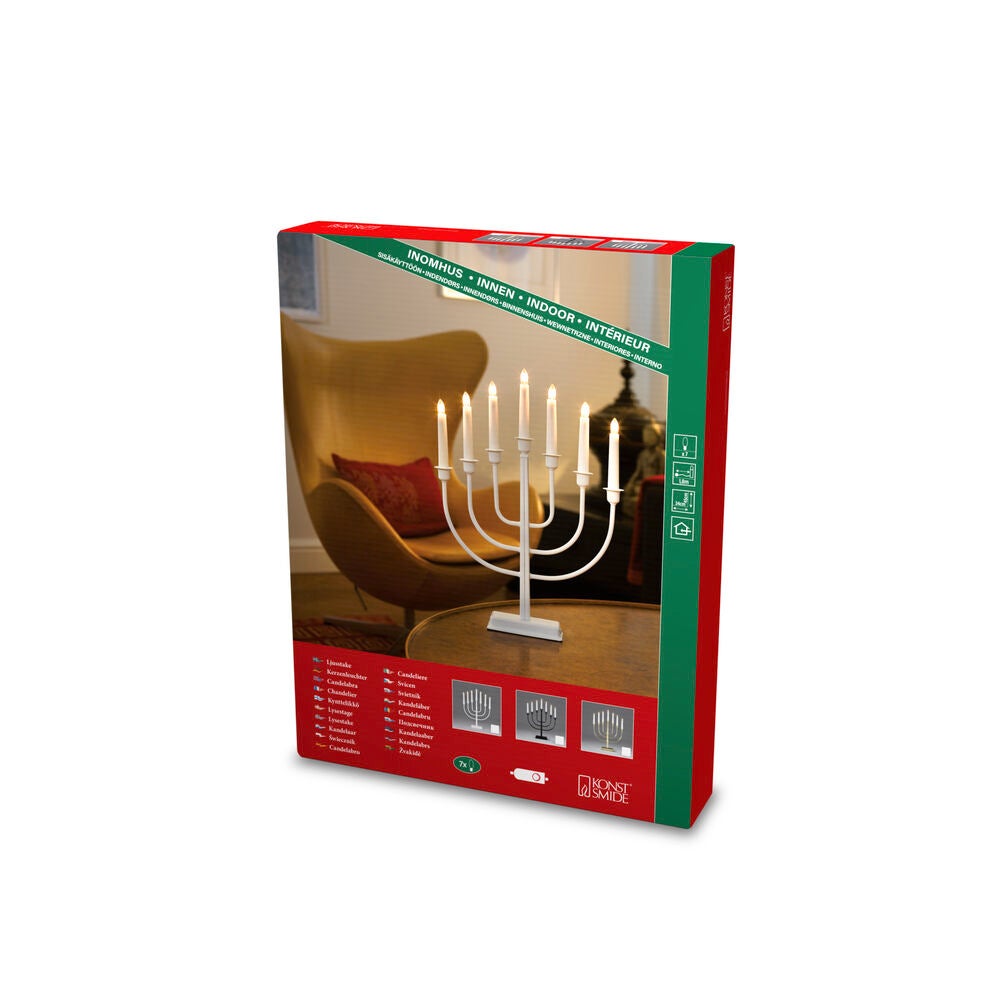 Candlestick metal 7 bulbs