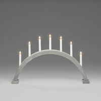 Holzleuchter, braun gebeizt