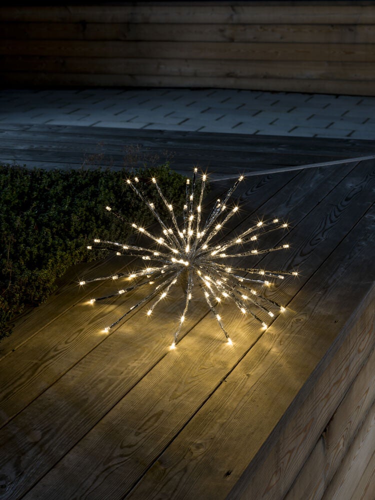 Dekorationsboll spröt silver