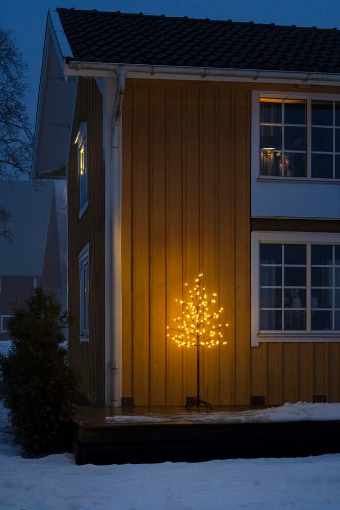 Brunt träd 150 cm varmvit LED