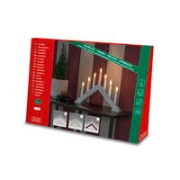 7 Bulb Candlestick Beige