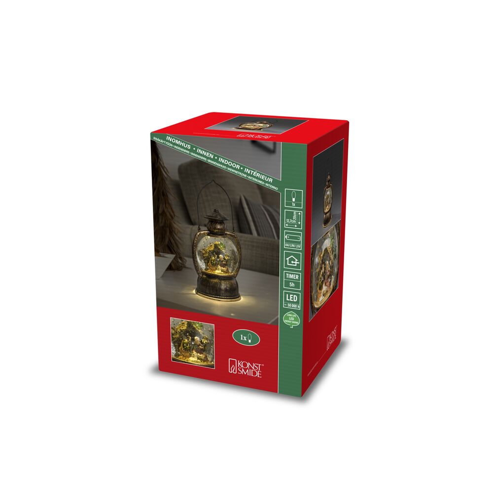 Water Lantern Nativity LED