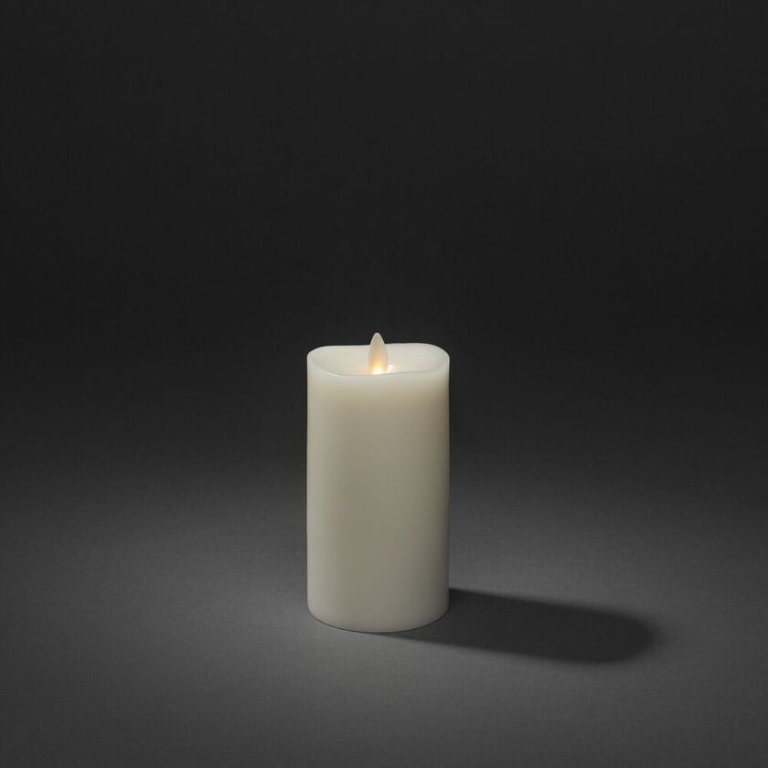 Wax Candle LED 7.6x 16.5cm B/O