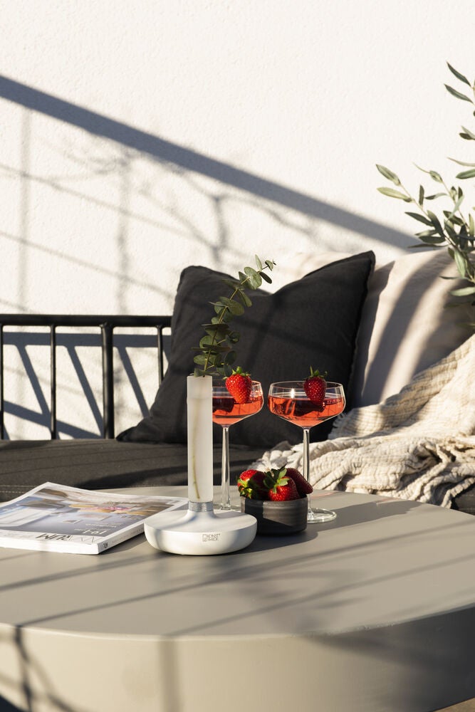 Biarritz bordslampa silver USB