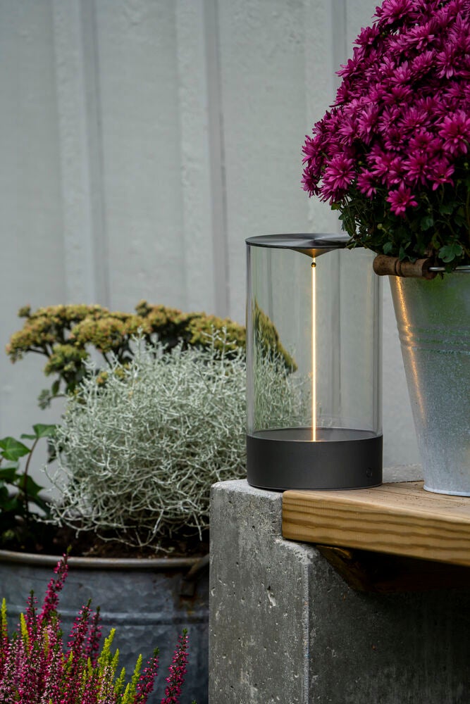 Edison M bordslampa M.Grå USB