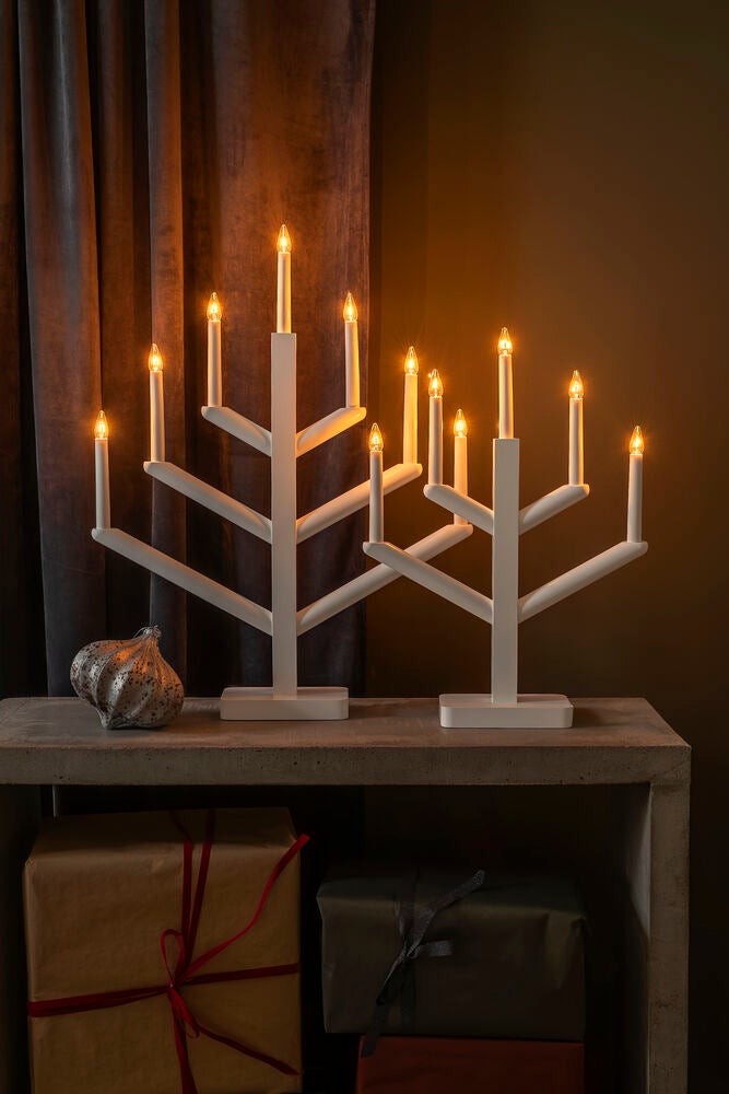 Holzleuchter Holz 5 Lampen Grü