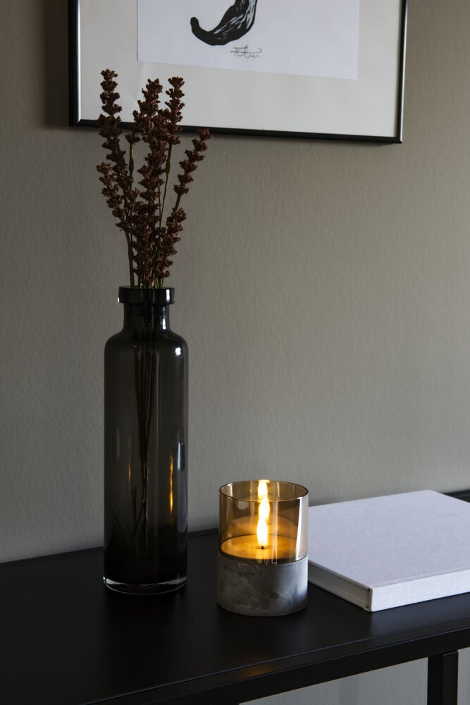 LED Kerzen im Glas, batterieb.