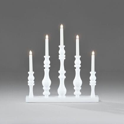 Candlestick glossy white