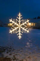 Snöflinga 40cm 24 varmvit LED