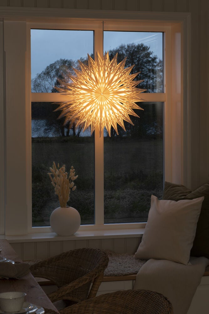 Papierstern, weiss, 60cm,Blume