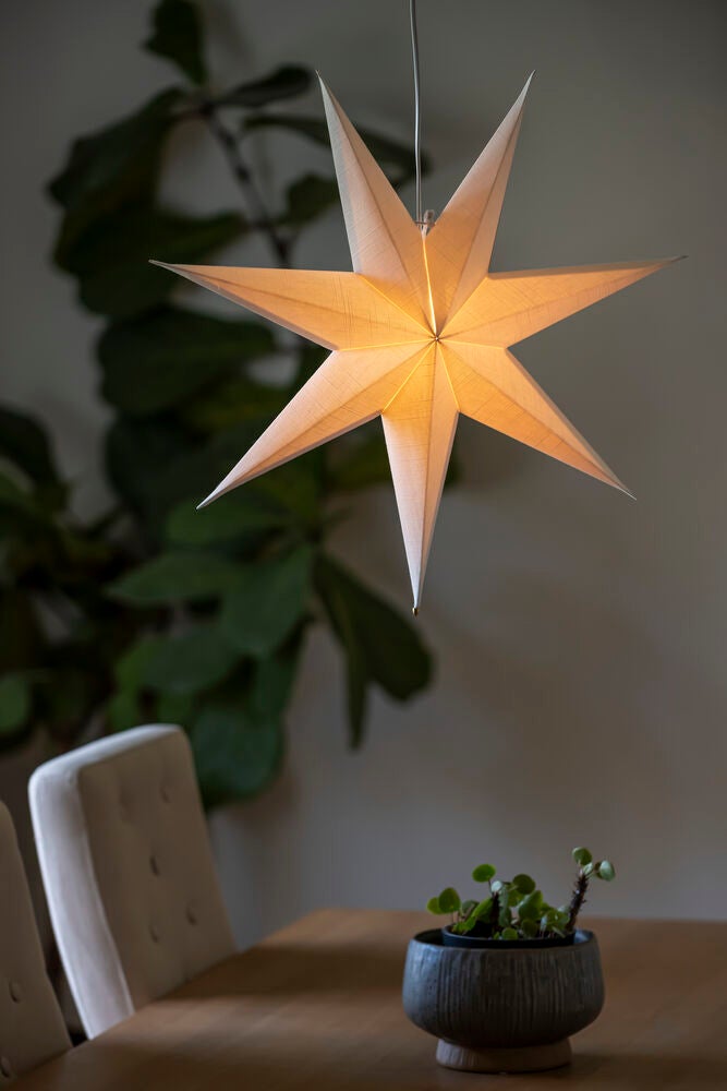 Pappersstjärna vit 60cm