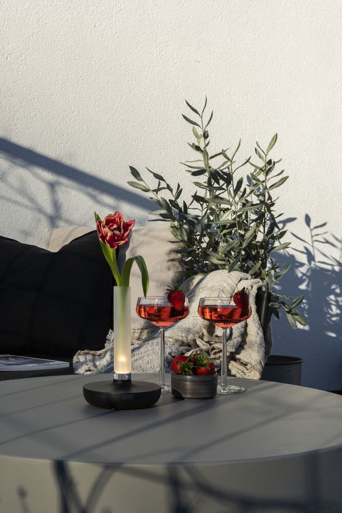 Biarritz bordslampa silver USB