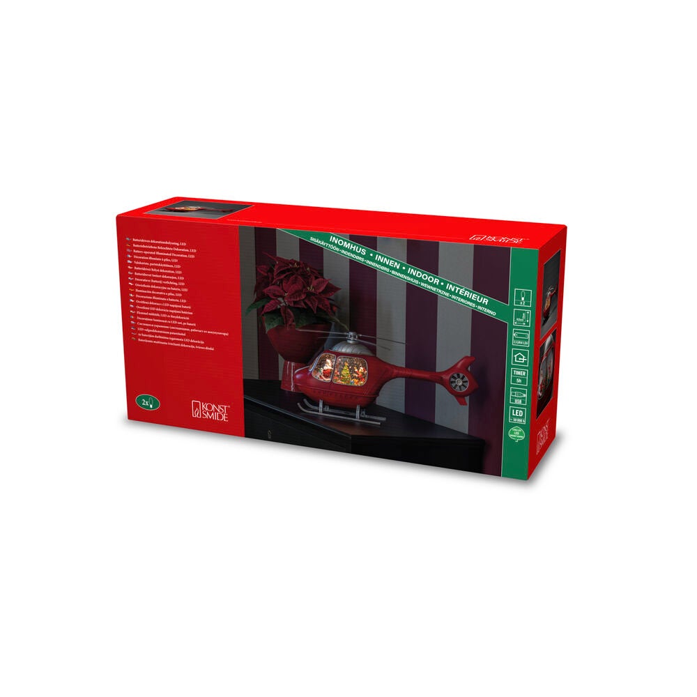 Vattenfylld lykta helikopter