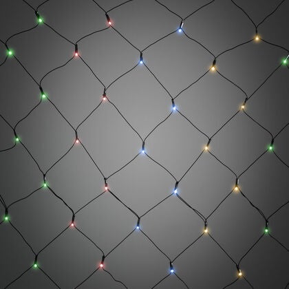 128 LED Net Light Timer B/O