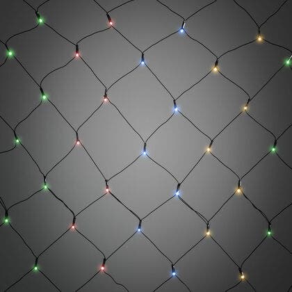 128 LED Net Light Timer B/O