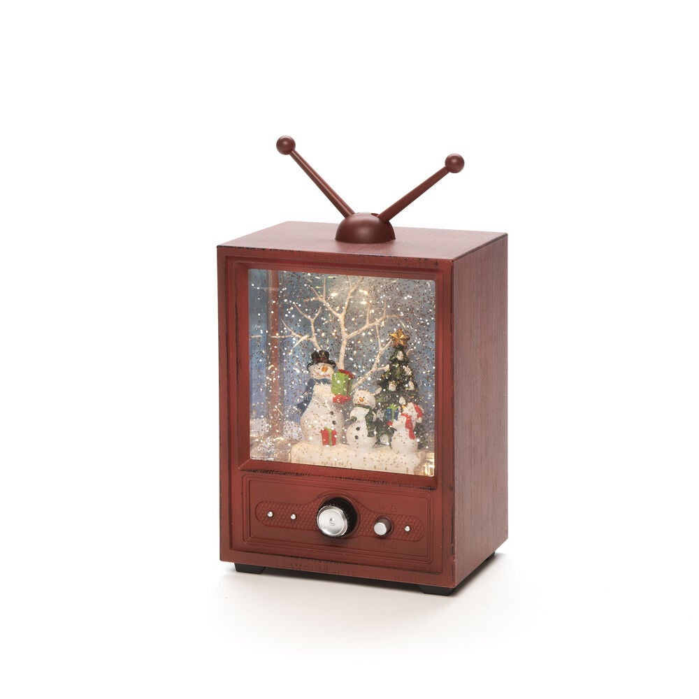 LED Fernseher mit 3 Schneemaen