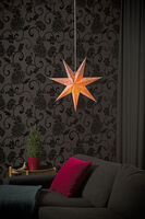 7 Point White/Gold Paper Star