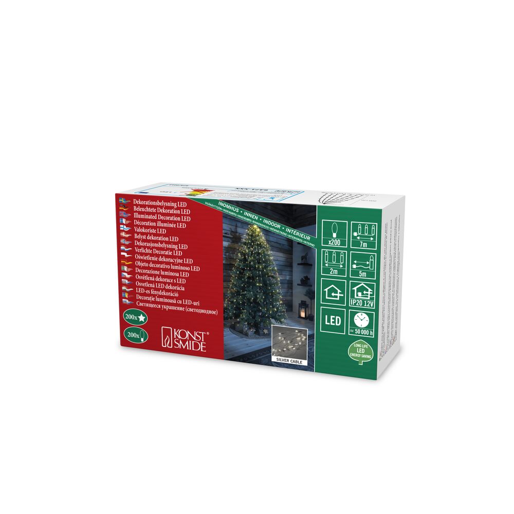 LED Sternenlametta 10 Straenge