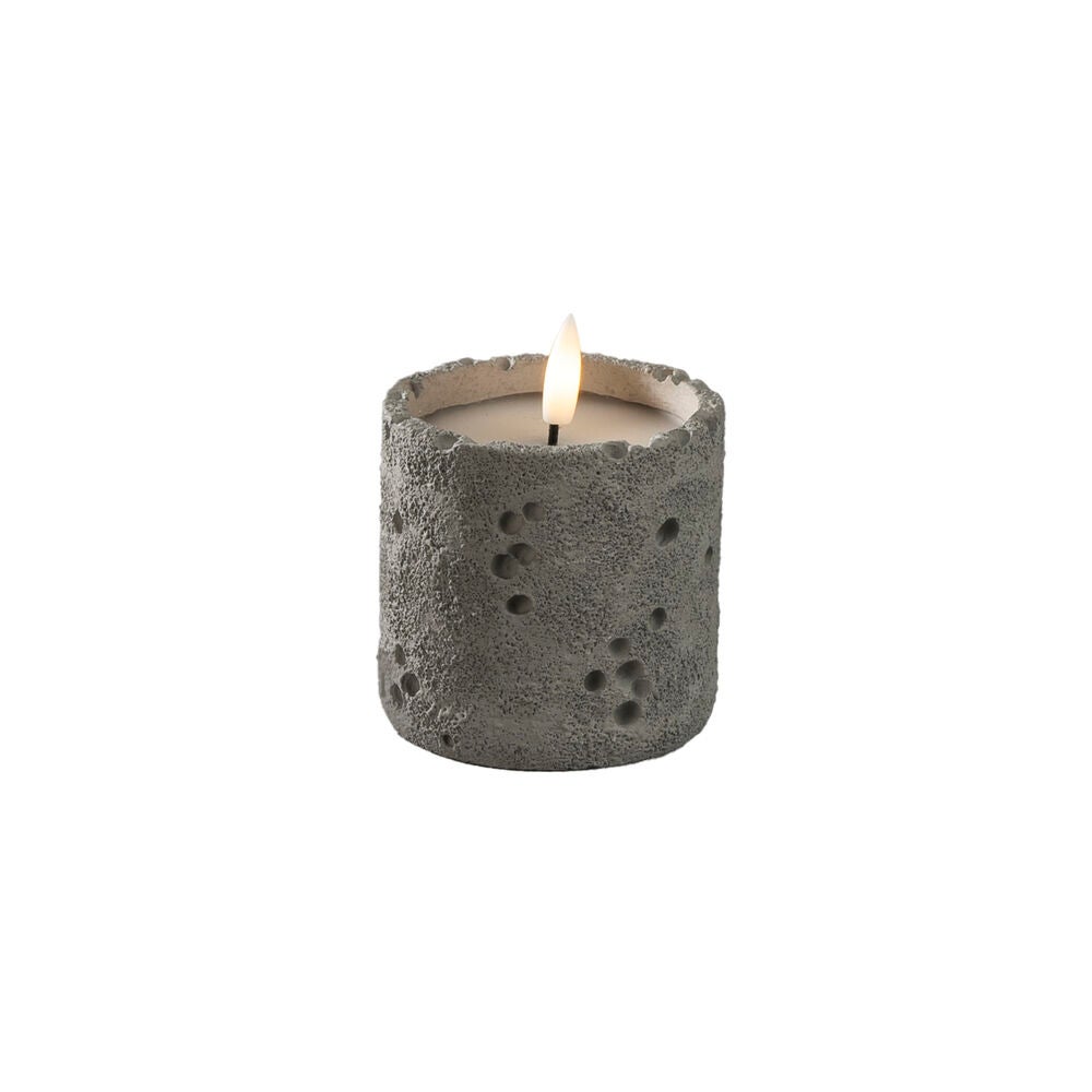 B/O cement candle light LED