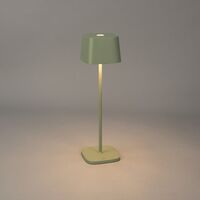 Capri table lamp usb green/gr