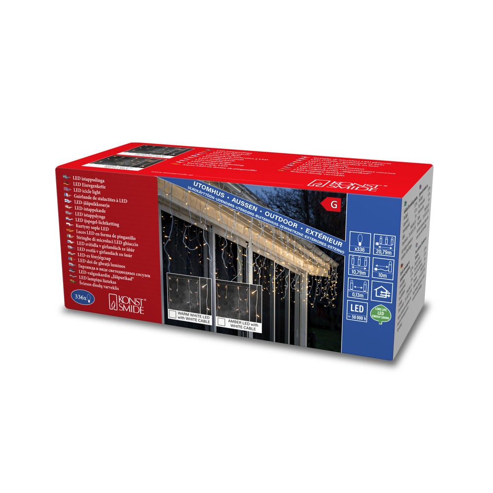 Istappslinga 336 amber LED