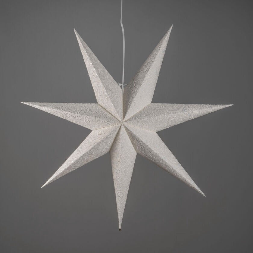 Paper Star hanging 80cm white
