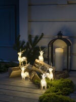 Acrylic Reindeer 5pcs/set, LED
