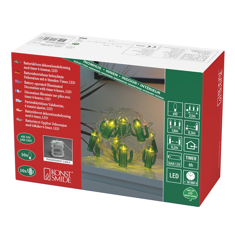 B/O Lightset 10 cactus LED