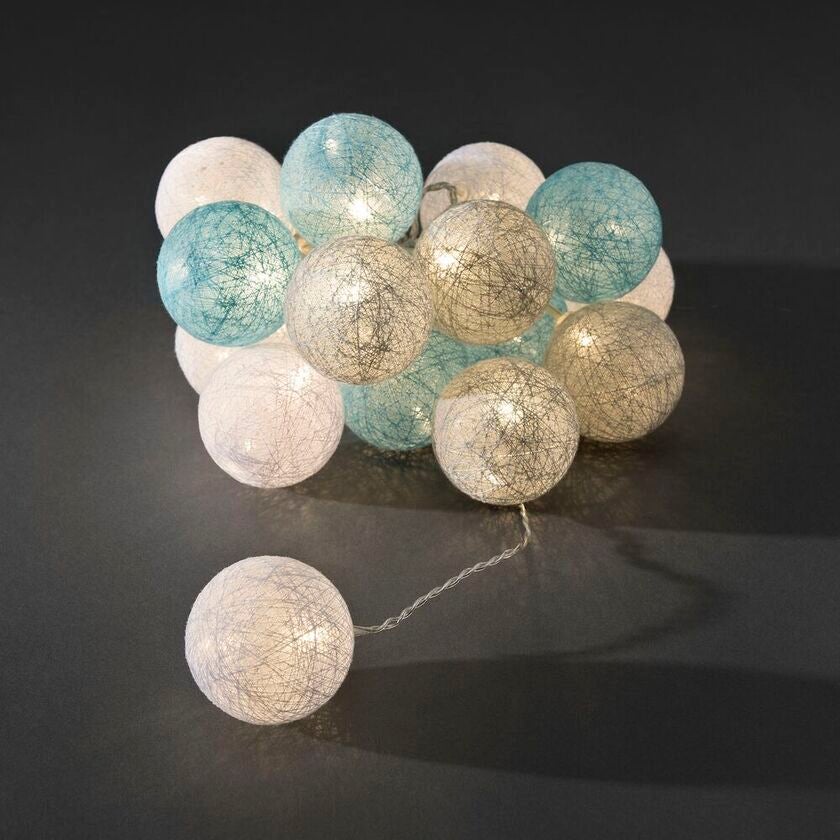 Light set, cotton balls, LED