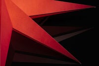 Pappersstjärna röd 60 cm