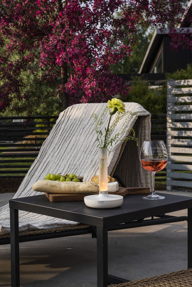 Biarritz bordslampa silver USB