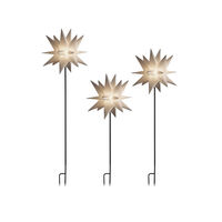 3-D Plastic star, 3pcs LED