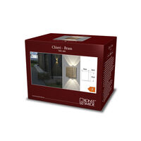 Chieri Wall 2x2 LED brass