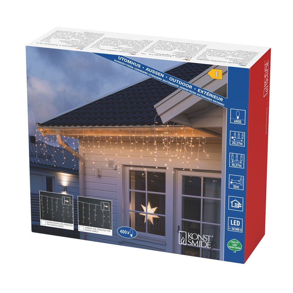 Icicle lightset 400 frost LED