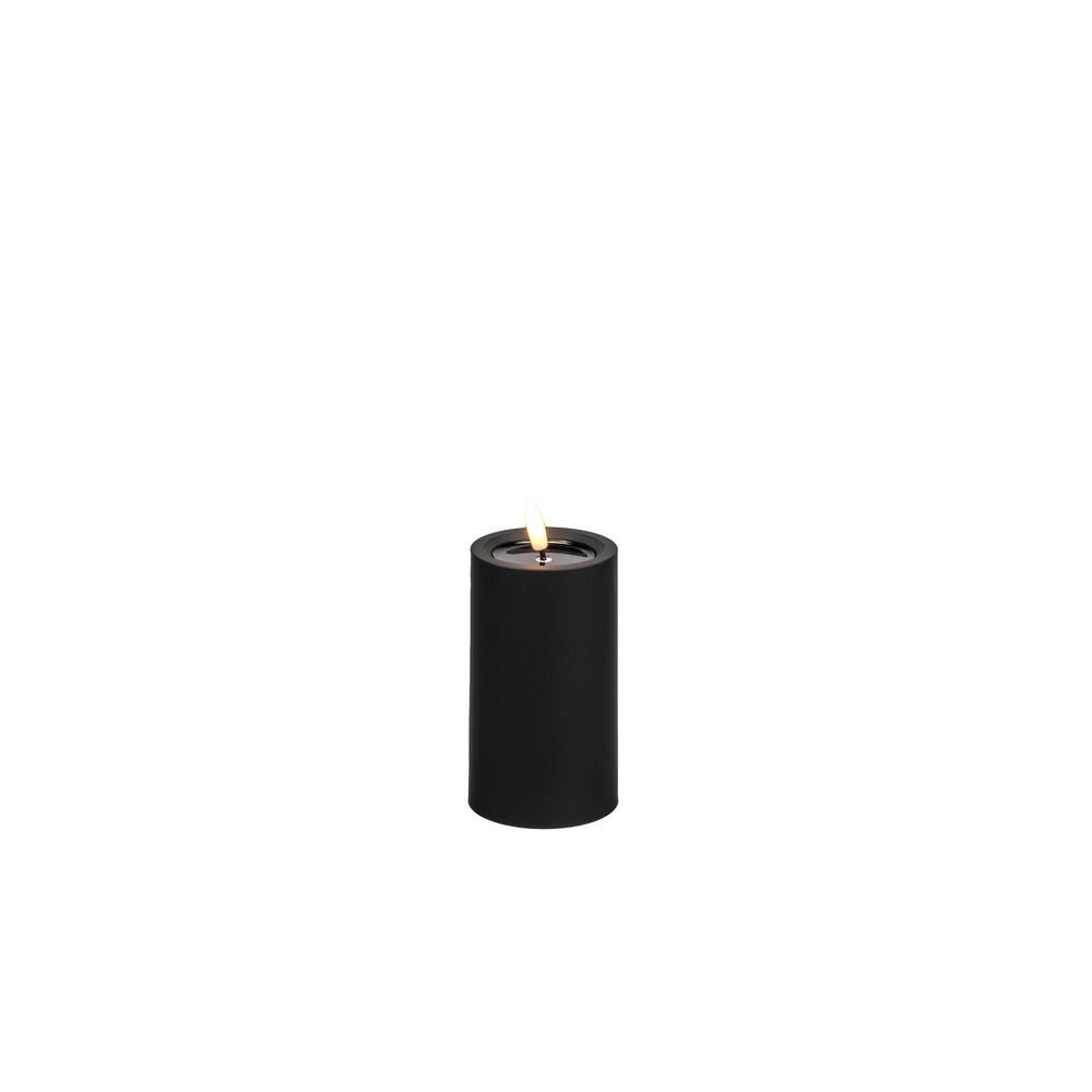 LED candle Black 12cm 2xAA