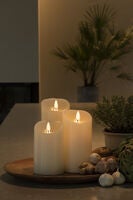 Vaxljus 7,5x12,7 cm LED vitt