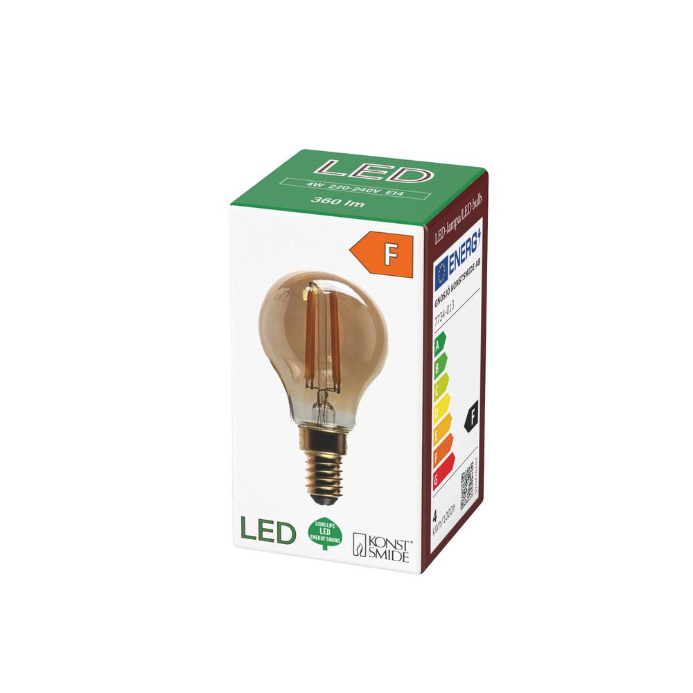 Glödlampa E14 LED P45 amber
