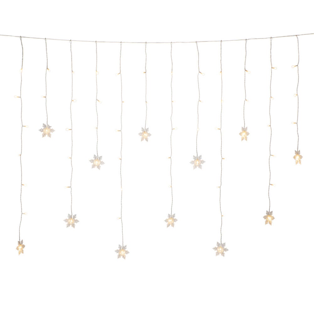 Curtain, 12 snowflakes 60 LED