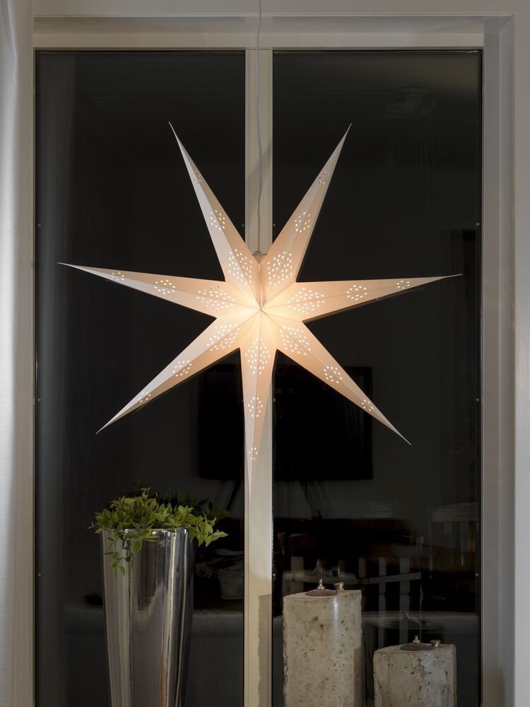 Paper star 7 points 90cm