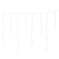 80 LED Icicles Ambr Timer B/O