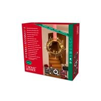 LED Holzsilhouette Kranz, brau