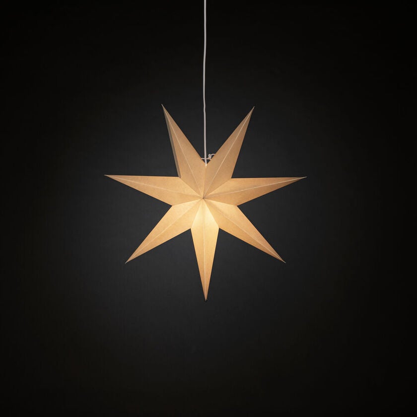Pappersstjärna greige 60 cm