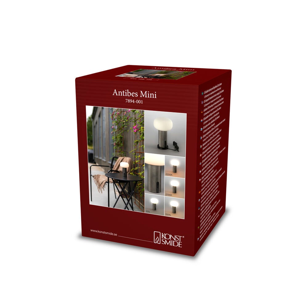 Antibes Mini matt nickel USB