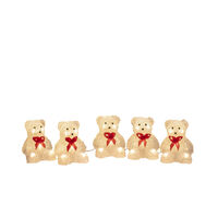 Acrylic Bears 5 Piece Set LED