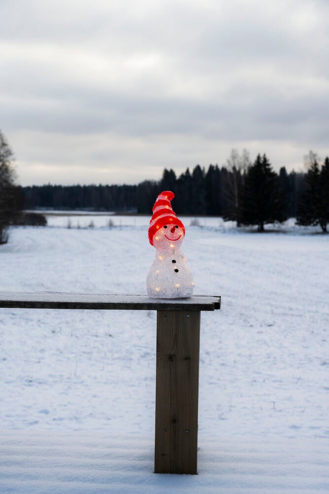 Snögubbe akryl 32cm 32 Led